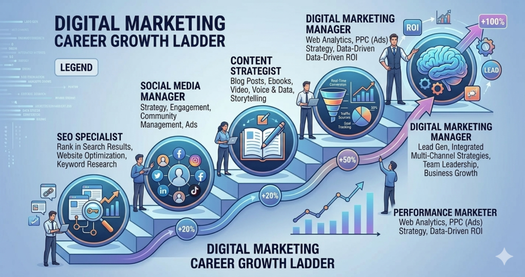 Digital Marketing Career Growth Ladder