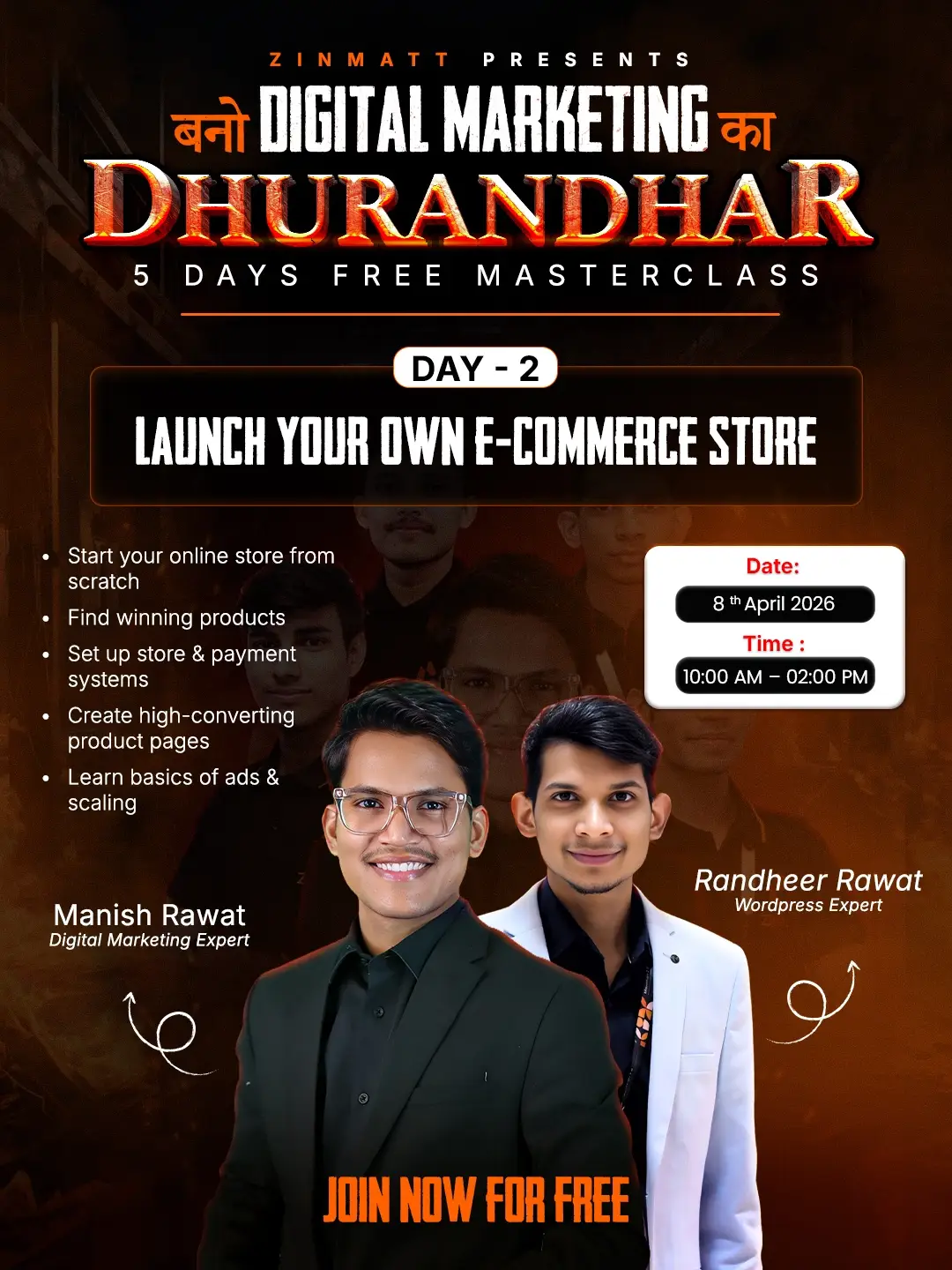Day 2 – Dhuranadhar Masterclass Poster